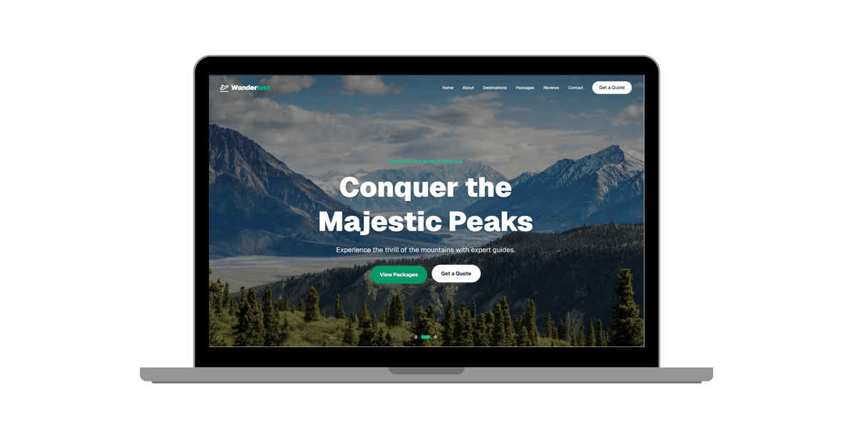 Wanderlust Travel Agency Website